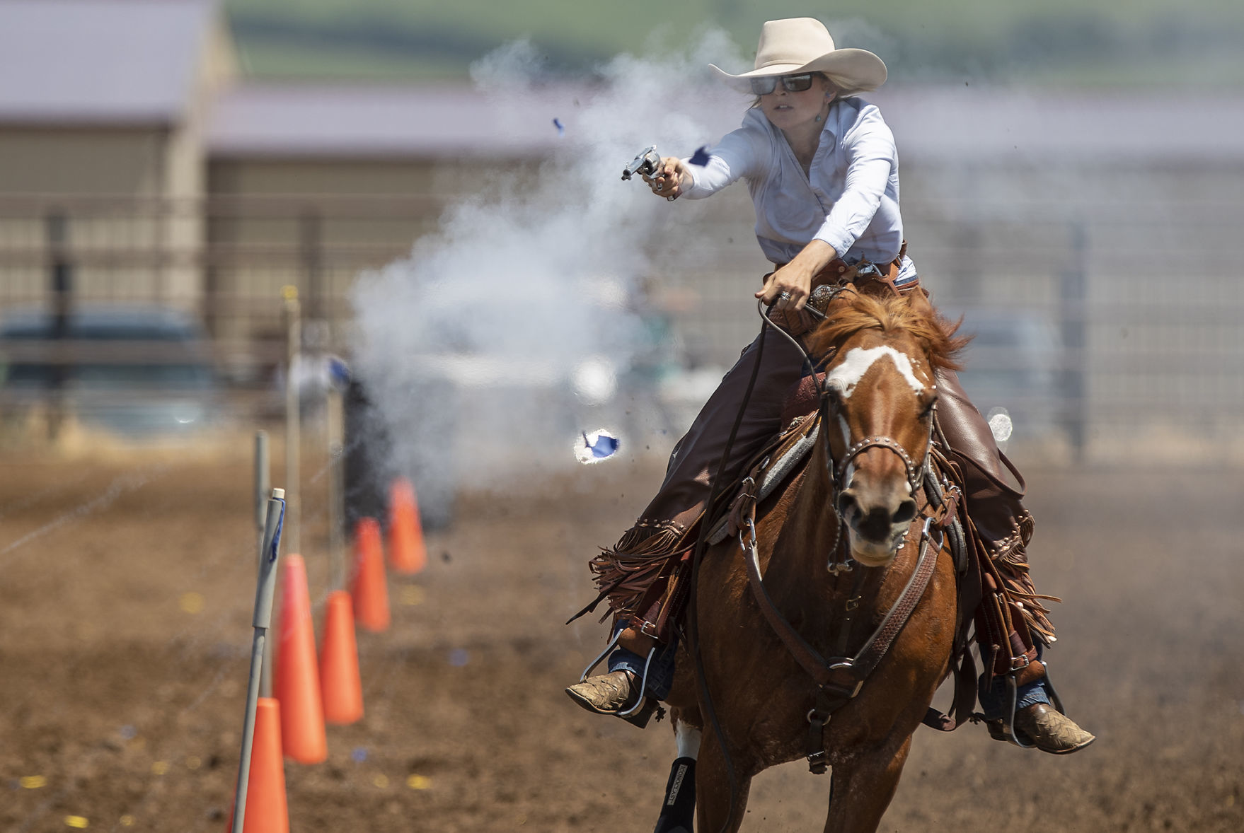 Cowboy mounted shooting